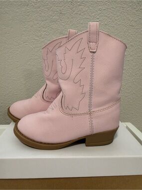 Baby Deer Pink Kids Cowboy Boots